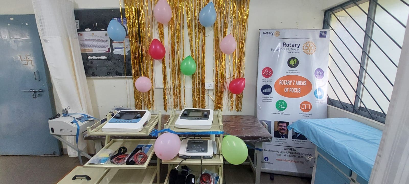 Donation of Machines to Rotary Hospital Agara.